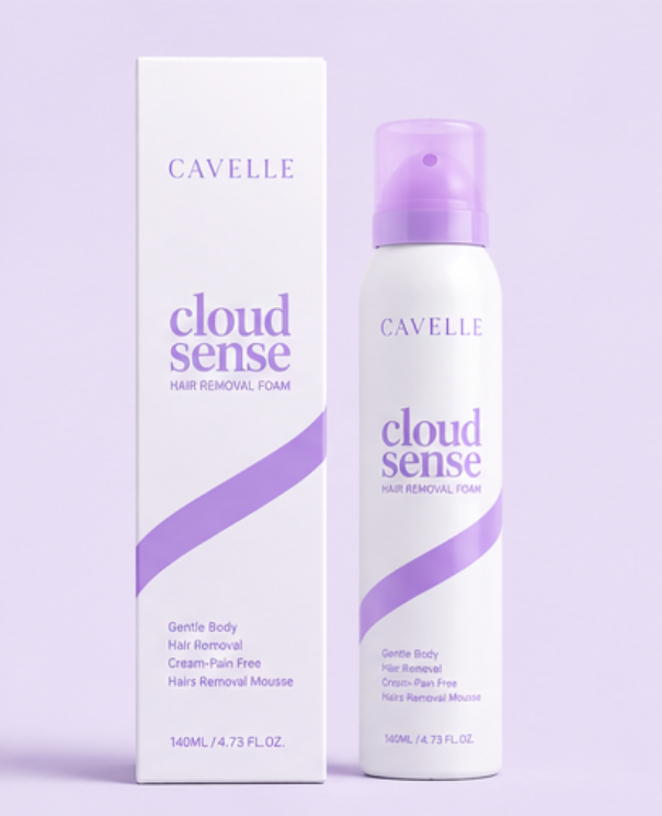 Cloud Sense Hair Removal Foam with box packaging